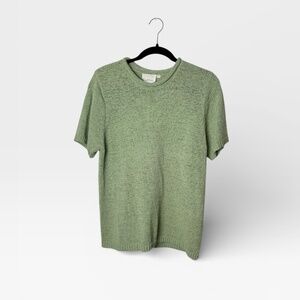 Tradition‎ Size Large Vintage Spring Green Knit Shirt (D)